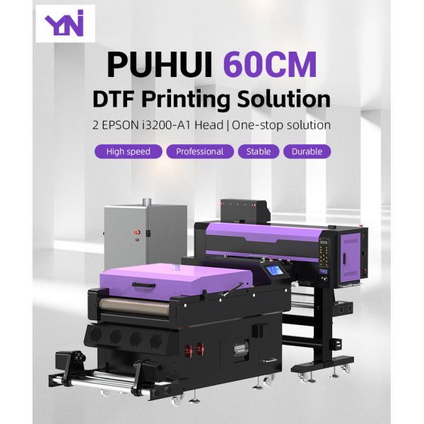 Ingani Dtf Printer 60cm 30cm 8 Colours Fluorescent I3200 Dtf Printer With Powder Shaker and Oven