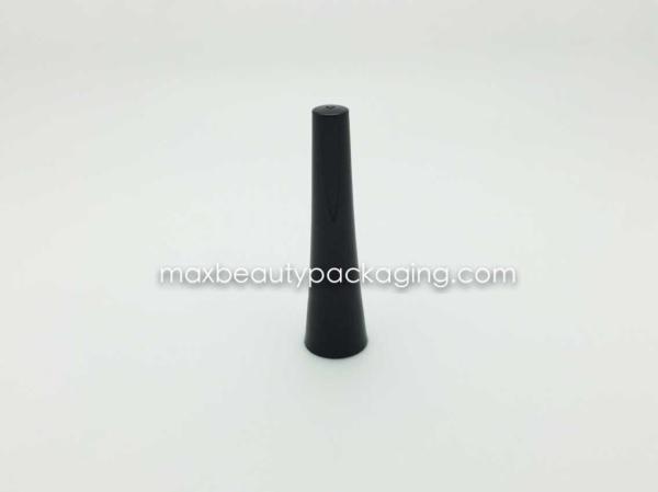 N1061 glossy black long magic wand shape nail polish cap nail polish packaging