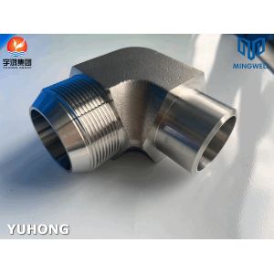 China 316L Hydraulic Stainless Steel Fitting 90° Elbow factory