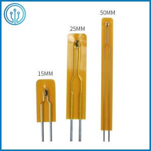 China 10K Low Profile Polyimide Encapsulated Thin Film NTC Thermistor 50mm Length factory