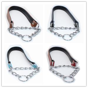 China Personalized Popular Small Big Dogs Leather Collar Chain Necklace Dog Collar factory