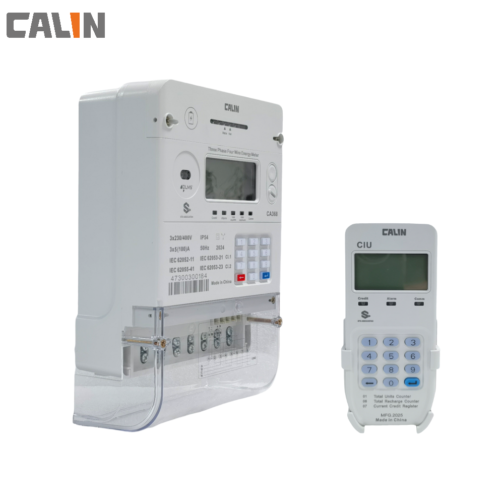 LCD Display Keypad Electricity Meter With Data Storage