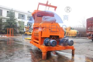 China Js1000 Twin Shaft Concrete Mixer Machine 37kw Power For Batching Plant factory