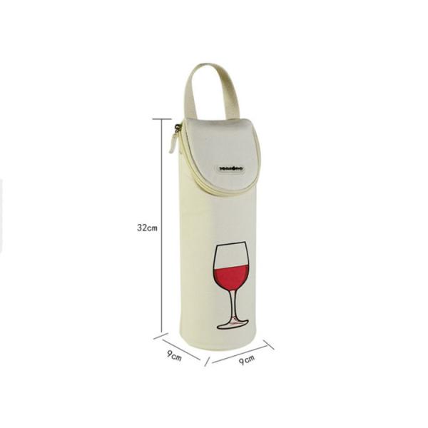 China Dongguan factory wholesale single wine bottle ice insulated cooler bag with handle factory