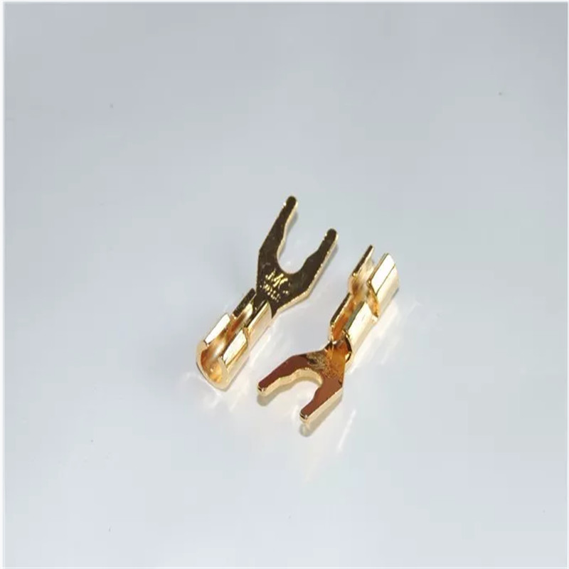 24K Y Spade Nakamichi Banana Plugs Connector For Speaker Cable Wire