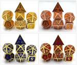 DND RPG Mini Metal Dice Running Group Game For Board Games Multi -Face