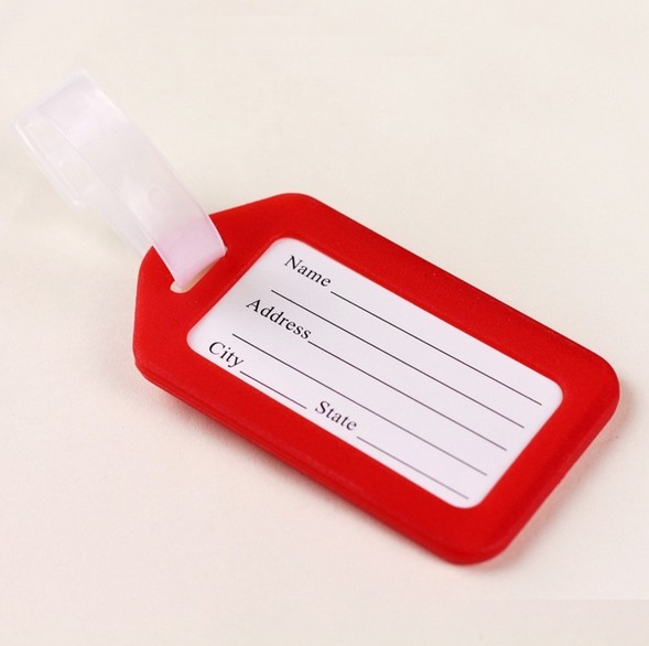 Multi-colored Custom Logo Low Price Plastic Luggage Tag For Wholesale