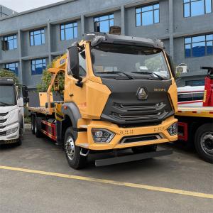 China 6x4 Euro 6 Howo Sinotruck 15 Ton Wrecker Recovery Tow Truck Mounted Crane factory