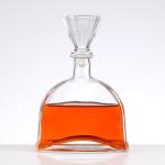 Hot Flat Glass Wine Bottle with Screw Cap Capacity 200ml/300ml/500ml/750ml