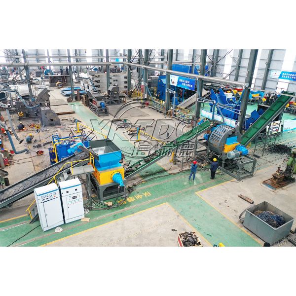 Heavy Duty Waste Tire Shredder with 12 Months Warranty 2200kg Weight and 22 Power for Tire Recycling