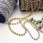 2.4mm Customized Colors Plastic Ball Chain Polished Finish for DIY Wedding