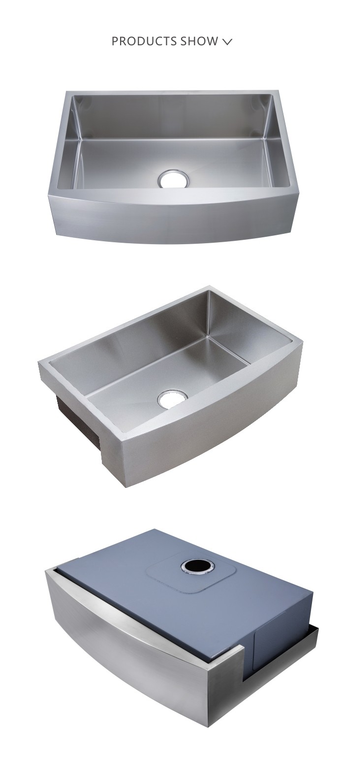 36 Inch Stainless Steel Double Basin Apron Front Sink 83x58 Brushed 50 50
