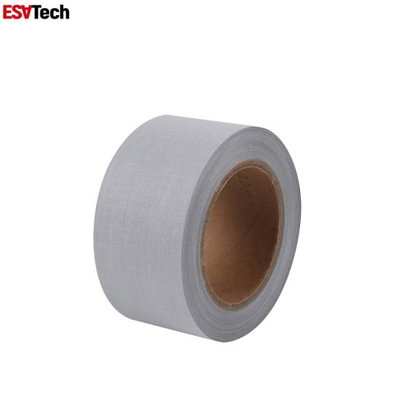 EN20471 High Visible T/C Backing Silver Reflective Fabric For Safety Clothing