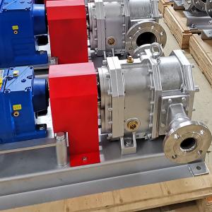 China Self Priming 2 Bar Polymer Lobe Pump , Anti Abrasion Rotory Lobe Pump factory