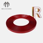 Waterproof Red Color Arrow Type Extrusion Profiles Plastic Edge 45m 1 Inch
