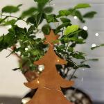 Corten Steel Rusted Metal Garden Ornaments Christmas Tree Shaped Decoration