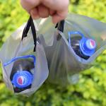 Water Repellent Biodegradable Plastic Shopping Bags With Handles
