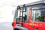 Black Universal Aluminum Roof Climbing Ladder for Offroad Car for Jeep Wrangler