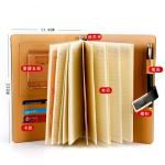 Handmade Soft Leather Bound Journal Notebook Debossed Logo Process