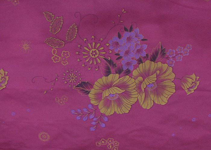 Skin Friendly Mattress Quilting Fabric Printed Bronzing Powder 110gram