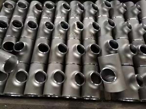 China Steel Butt Welded Pipe Fitting ASME B16.9 Elbow Tee Reducer Cap Black Paint factory