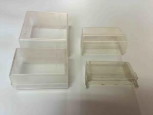 China Small PC 50 Pairs Dust Proof Box Plastic Transparent For Back Mount Frame factory