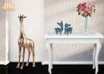 Trumpet Glossy White Polystone Centerpiece Table Vases Floor Vases For Home
