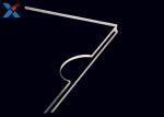 Vertical Plastic Double Sided Sign Holder , Acrylic Holder Stand 8.5" X 11"
