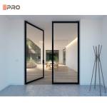 Heat Insulation Aluminium Hinged Doors Outward Casement Double Action Swinging