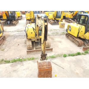 Used High Efficiency Komatsu Mini Excavator PC56-7, Secondhand Origin Japan