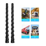 7" Black Spiral Bending AM/FM Radio Antenna Universal Fit for Trucks Cars SUVs