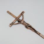 Zamak Material Coffin Crucifix ZD018 Light Weight In Antique Copper Color