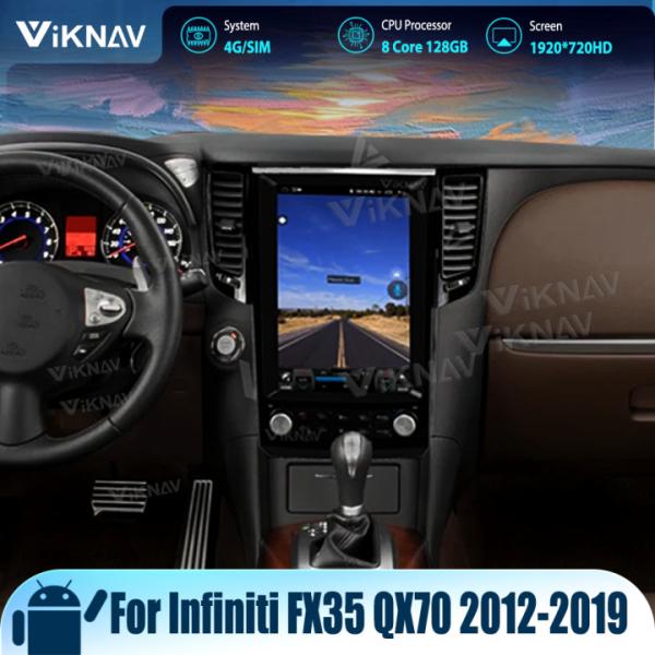 Viknav Car Radio For Infiniti FX35 QX70 (2012-2019)12.1 inch Upgrade IPS Touch