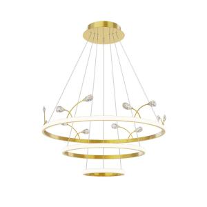 China Decoration Customized Crystal Pendant Light Metal Luxury 60*40*100cm factory
