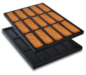 China Profession Commercial Non - Stick Sesame Pancake Date Cake Baking Mold factory