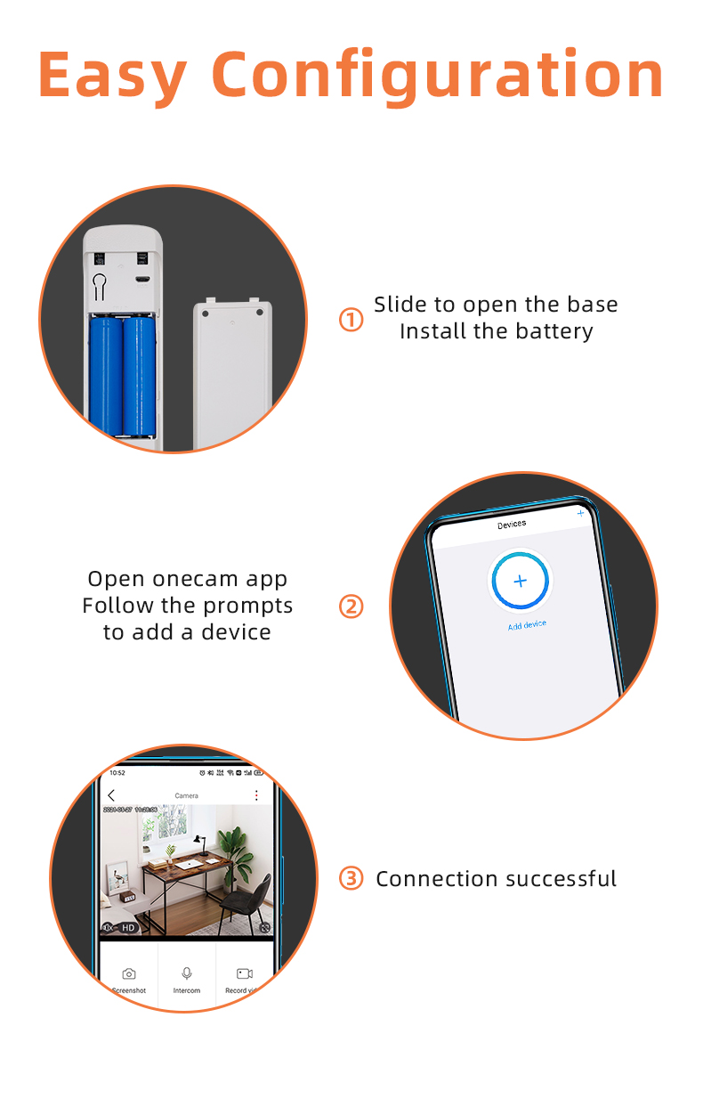 White PIR Tuya Video Doorbell Home Assistant Two Way Voice Speak