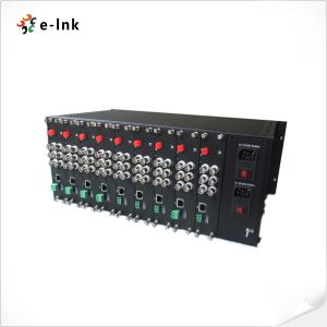 China 4U Video Converter Rack Provide two power supplies enabling the system can work under many operating environments factory