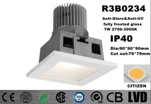 China Fully Frosted Glass Aluminum Alloy Commercial LED Downlights IP40 Anti - UV factory