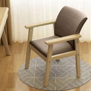 China Durable Home Solid Wood Chair for General Home Furniture Dining Desk Bedroom Backrest Stool Fabric Chair Office Chair factory