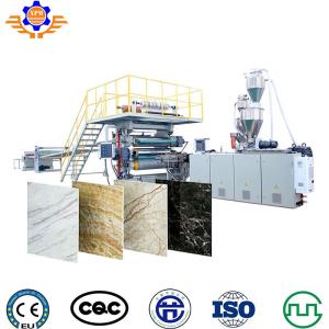 China 400 - 600kg/H Pvc Marble Sheet Production Line Profile Extrusion Line Making Machines factory