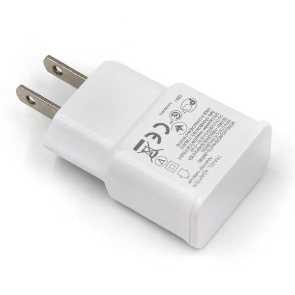 5v Dual Usb Fast Charging 2-Port Wall Charger 2.4 Amp Usb Plug Charger for US