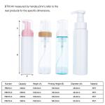 200/350ml Plastic White/Transparent/Blue Cylindrical Smooth Bottle With Pink