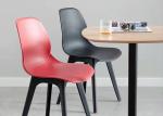 51cm 81cm Coloured Plastic Dining Chairs Waterproof Apple Chair