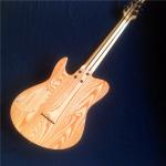 7 strings Blue electric guitar
