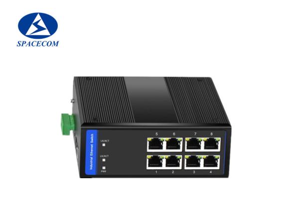 5V Fast Ethernet Media Converter , Industrial Gigabit Poe Switch 8x10/100