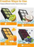 Portable Leakproof Silicone Ice Tray , Nontoxic Silicone Mould For Ice Cream