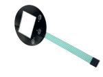 3 Keys LED Electric Custom Membrane Switches With Nicomatic Connector
