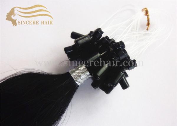 22 Inch Micro Ring Hair Extensions for sale - 55 CM 1.0 Gram Black Micro Linked
