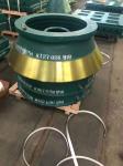 GP220 Stone Cone Crusher Spare Parts Durable Mantle and Bowl Liner with EN124