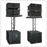 10 inch Line Array \Church Sound Speaker \Black Cabinet Club With Truss Sound